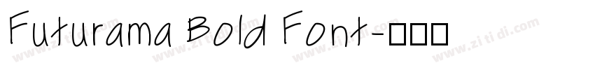 Futurama Bold Font字体转换